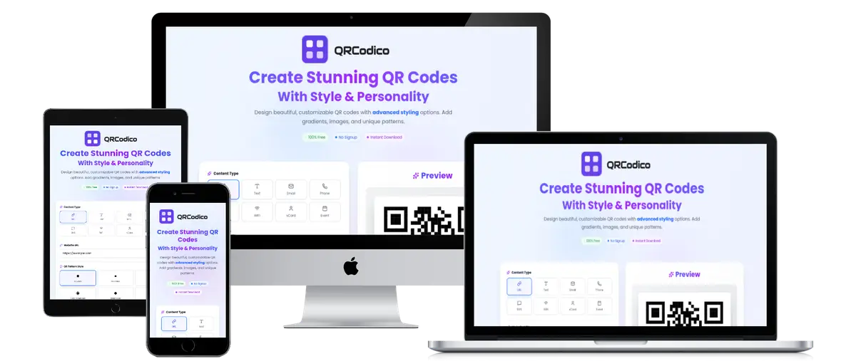 Image represent how website look like on different screen sizes (different devices)