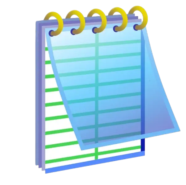 Windows xp Notepad Logo image
